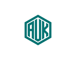 Fototapeta premium AUK logo design vector template