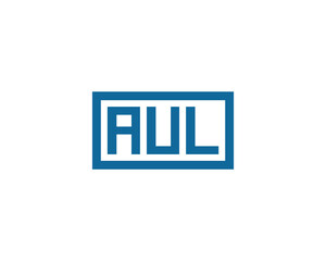 AUL Logo design vector template