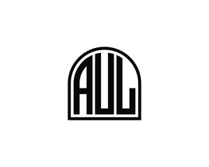 AUL Logo design vector template