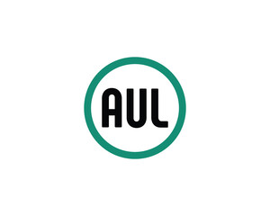 AUL Logo design vector template