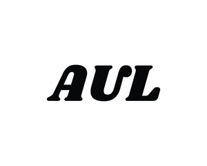 AUL Logo design vector template