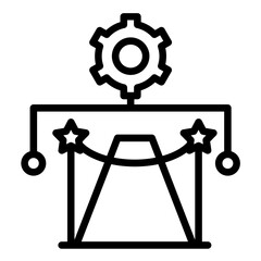Vector Design Gala Cascade Icon Style