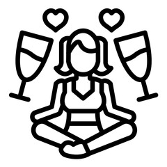 Vector Design Cheers Aura Icon Style