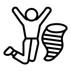 Vector Design Jubilant Whirl Icon Style