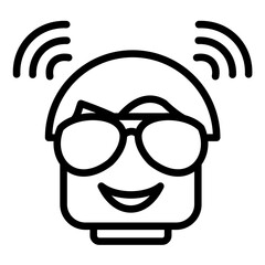 Vector Design Vibrant Rave Icon Style