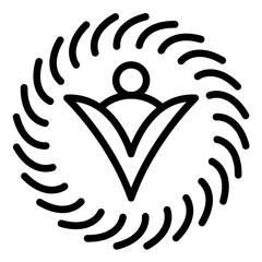 Vector Design Lively Twist Icon Style