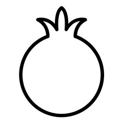 Vector Design Pomegranate Icon Style