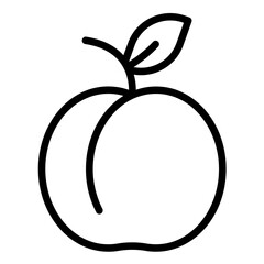 Vector Design Apricot Icon Style