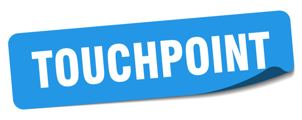 touchpoint sticker. touchpoint label