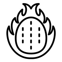 Vector Design Dragonfruit Icon Style