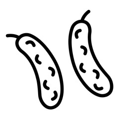 Vector Design Cucumber Icon Style