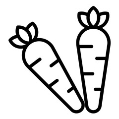 Vector Design Carrot Icon Style