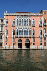 The Palazzo Pisani Moretta on the Grand Canal; in the sestiere of San Polo of Venice; Italy.