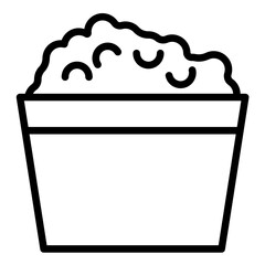 Vector Design Cottage Cheese Icon Style
