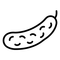 Vector Design Cucumber Canvas Icon Style
