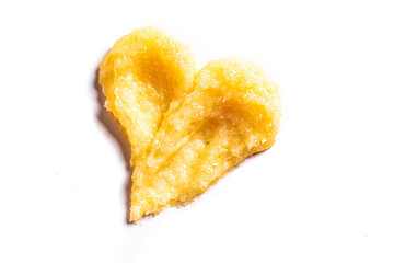 Yellow salt scrub smudge swatch