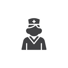 Nurse avatar vector icon