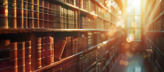 vintage historic books library. book day concept background