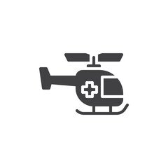 Air ambulance vector icon
