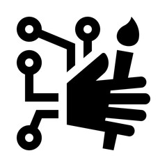 AI Generative Image Outline Icon