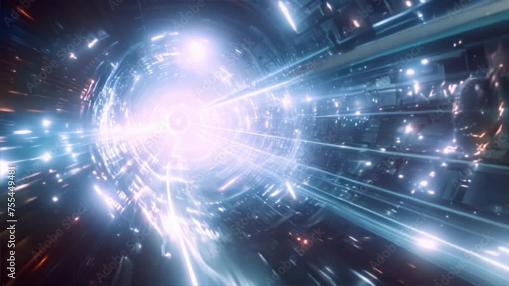 Canvas Prints background of time travel concept, a portal to any point in time. science fiction.