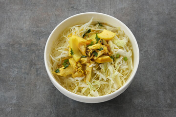 Soto Ayam Lamongan, traditional chicken soup from Indonesia
