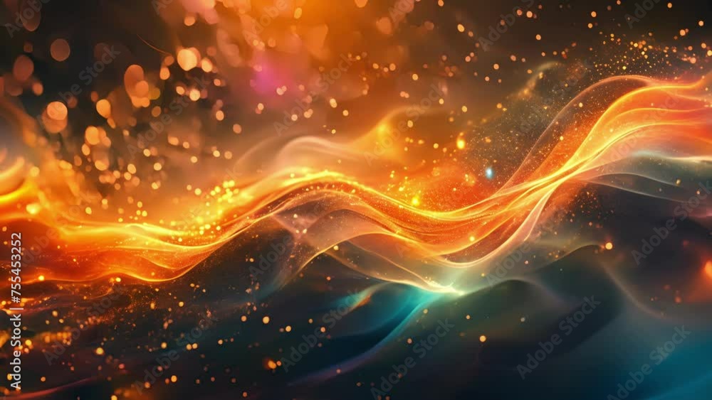 Poster a celestial ballet of plasma streams gracefully twisting and turning in a stunning display of primal