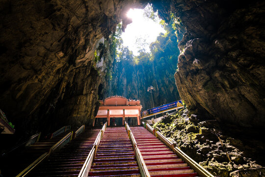 views of batu caves in kuala lumpur, malaysia