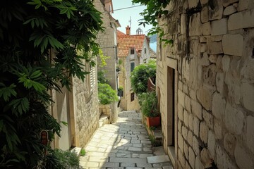 Cobblestone Alley in Old Town