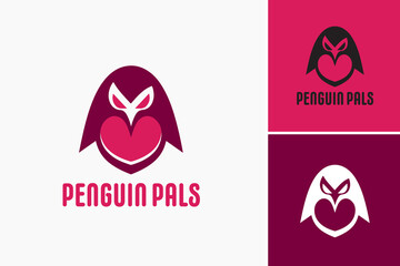 The "Penguin Pals" logo depicts two friendly penguins in a playful pose, conveying warmth and camaraderie, perfect for children's entertainment or educational product.