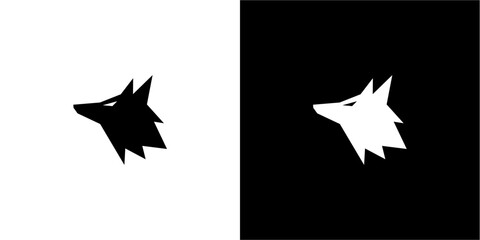 Abstract luxury wolf head logo vector icon