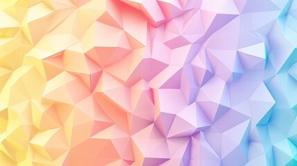Fototapeta premium Geometric triangular shapes in pastel colors