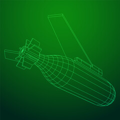 Aerial Weapon Guided Smart Bomb with Wings