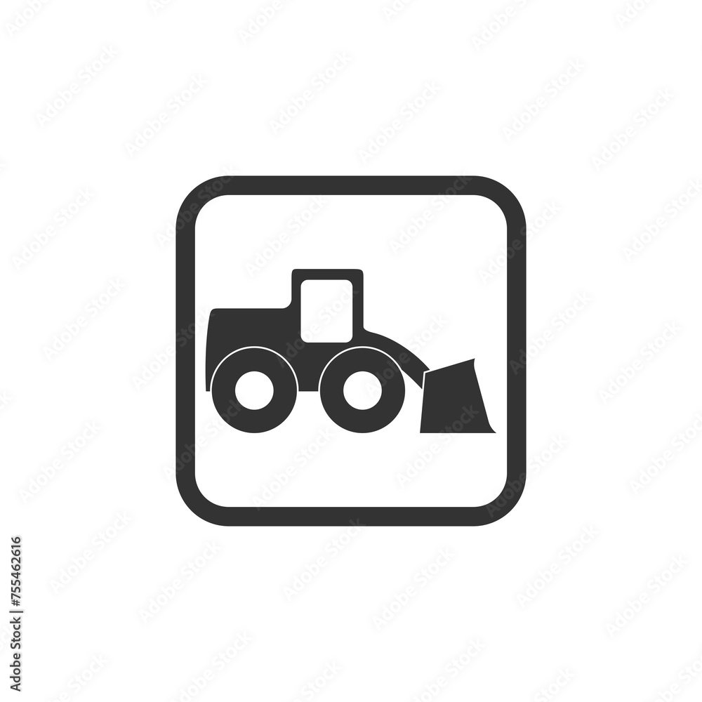 Poster loader icon isolated on transparent background
