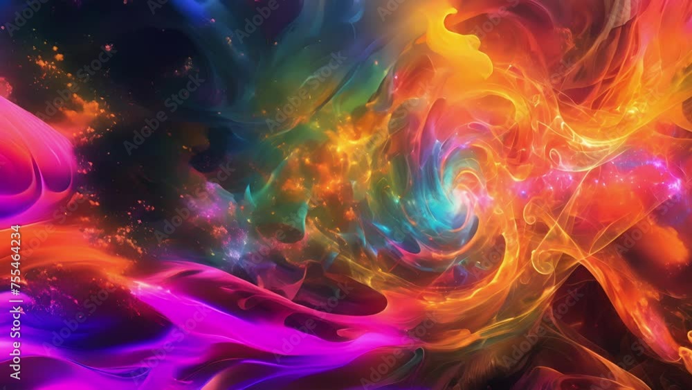 Poster a cosmic choreography of charged particles synchronizing and moving in magnetic resonance patterns l
