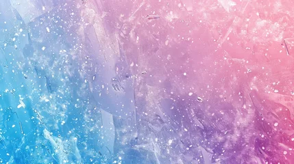 Foto op Aluminium Abstract with pink and blue hues and snow effect © Настя Олейничук