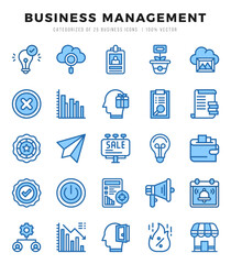 Business Management web icons in Two Color style.