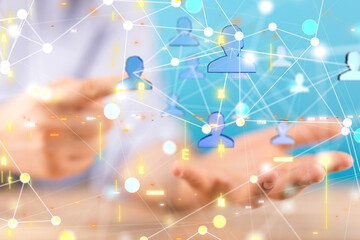 Concept of teamwork and partnership