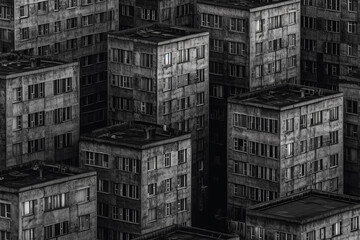 dark buildings symbolizing feelings of depression and solitude in life