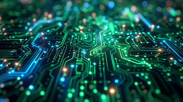 Abstract circuit board technology concept background