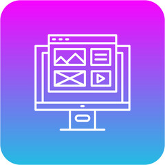 Fototapeta premium Website design Icon