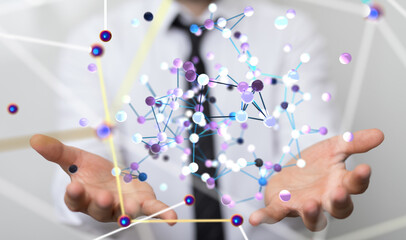 conference Digital Network and data concept 3d