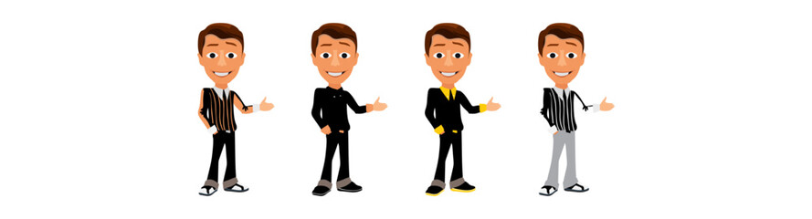 Handsome big man in casual cl...