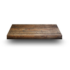An unique concept of isolated wooden big shelf on plain background , very suitable to use in mostly background project.
