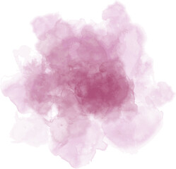 Abstract watercolor blot painted background. Vector isolated illustration. Red magenta 