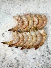 cold mixed raw meats seafood slices platter kuruma shrimp, tiger prawn, shell scallop, baby sotong...