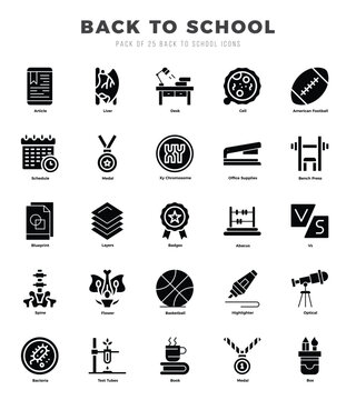 Back To School Icon Bundle 25 Icons for Websites and Apps