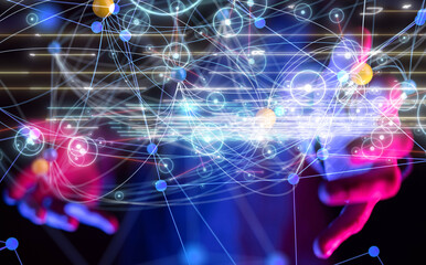 conference Digital Network and data concept 3d