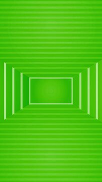 4K Green Glowing neon rectangle abstract background - stock video
