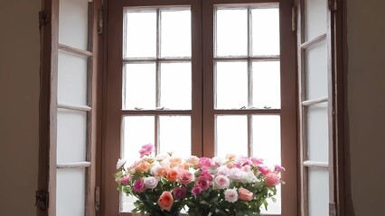 flowers in window